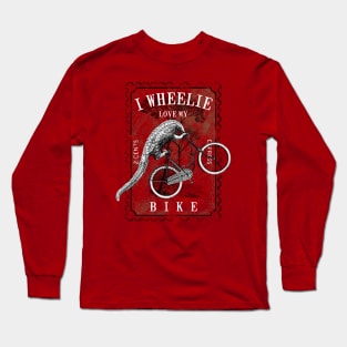 I Wheelie Love my Bike Cycling Pangolins Long Sleeve T-Shirt